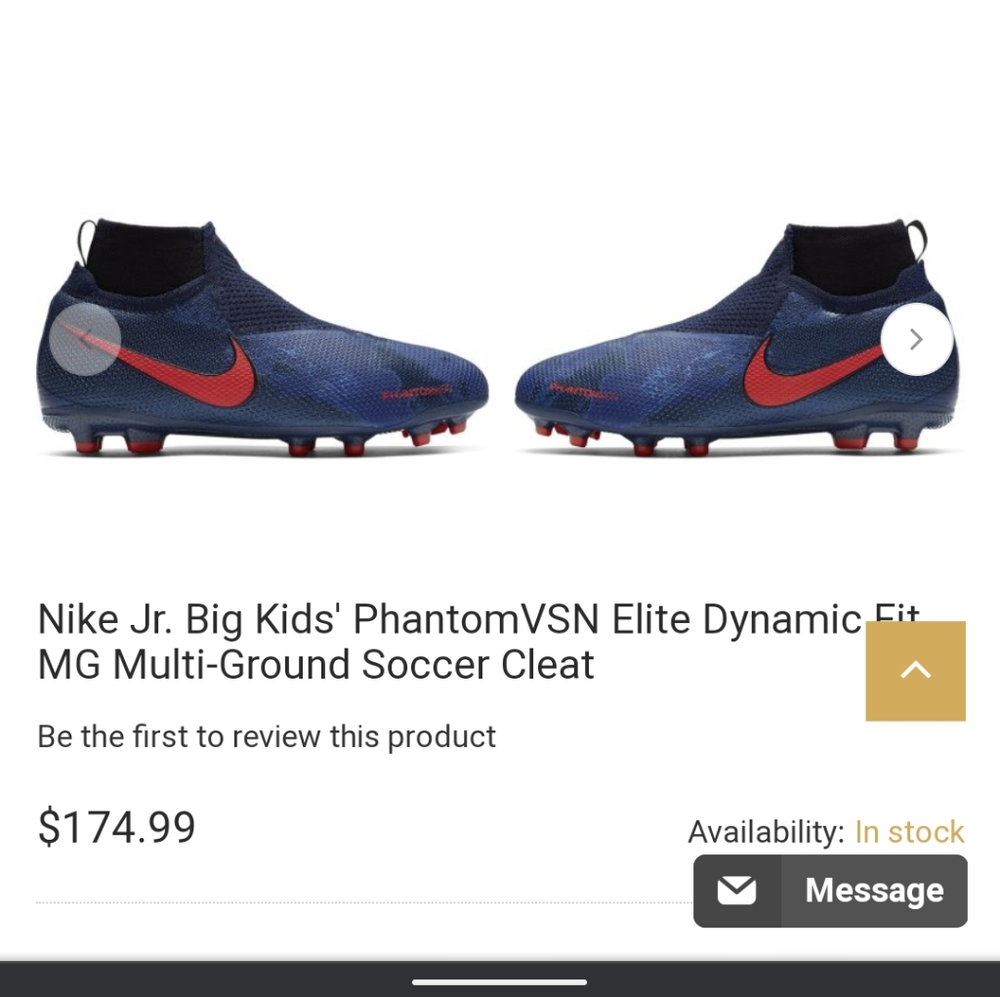 Nike Jr. Big Kids' PhantomVSN Elite Dynamic Fit MG